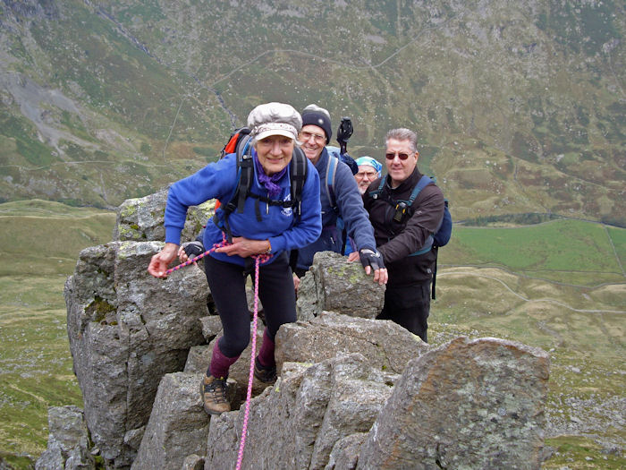 on the ridge